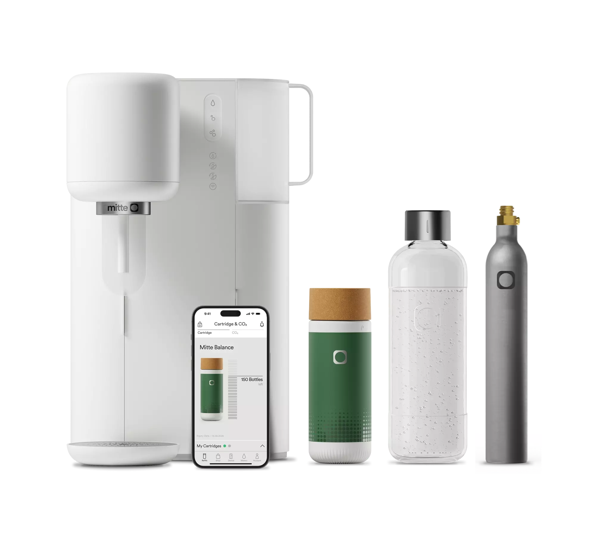 Mitte Home Starter Kit with Glass Bottle